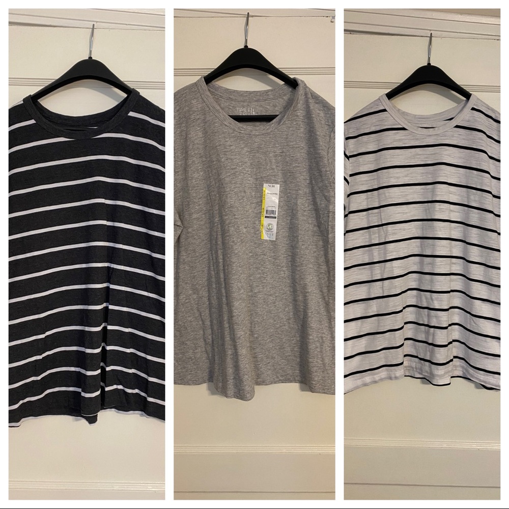 Three Relaxed Fit Tees